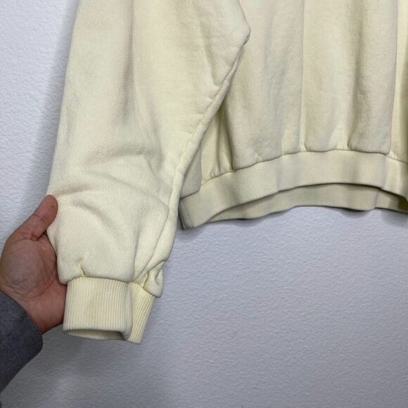 SMFK Sweatshirt Medium Pullover Yellow Compass College Oversize Campus Logo - Picture 9 of 11